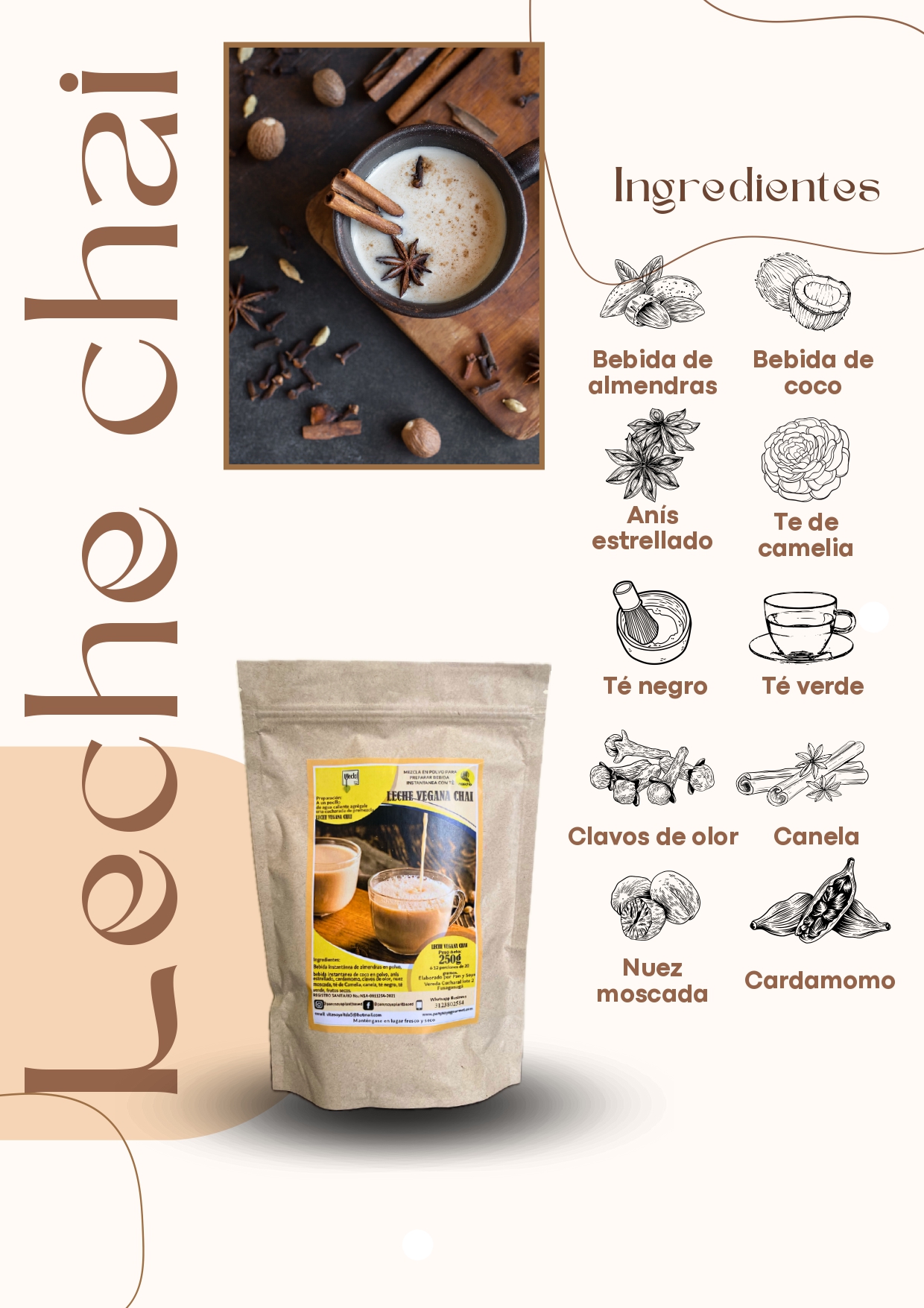 Té Leche De Chai mezclas Naturales ⚡